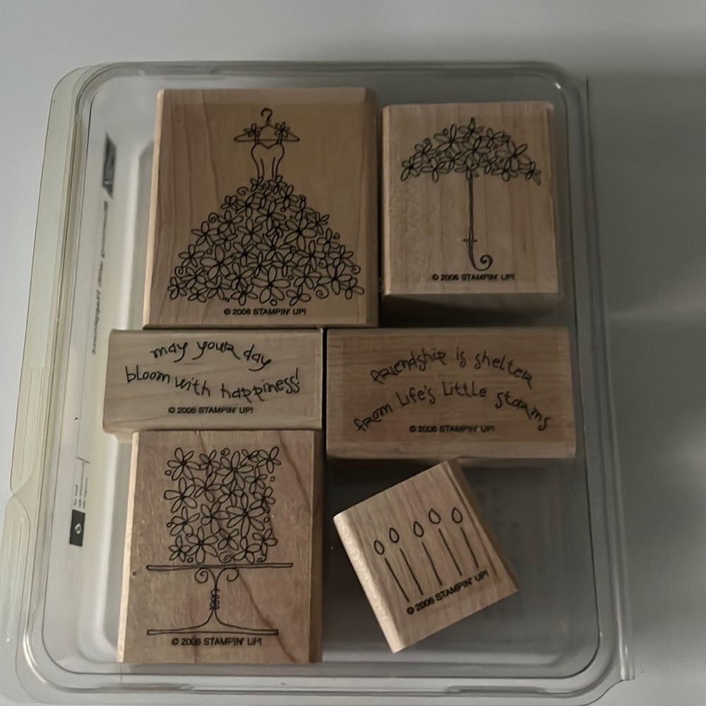 Stampin’Up “Retired” 2006 Blooming with Happiness Stamp Set